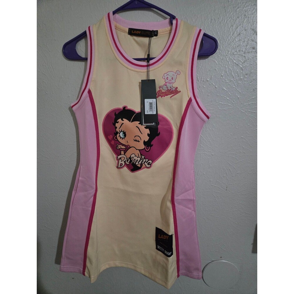 NWT HEADGEAR CLASSICS Betty Boop Valentines Jersey Dress Women's Size XS